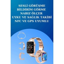 3 Kordonlu Dokunmatik Ekran Akıllı Saat ve 2.nesil Kablosuz Bluetooth Kulaklık Anc/enc