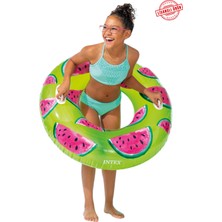 Empressco Büyük Boy Karpuz Desenli Simit Tutmalı Deniz Havuz Simidi 107 cm