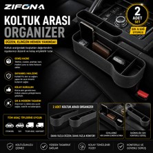 Empressco Zifona Koltuk Arası Organzier Lüks 2 Li Araç Bardaklık Malzemelik - Fiyatı, Yorumları