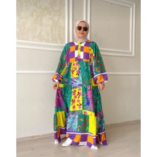 Ges Shop Kadın Bohem Viskon Kumaş Elbise
