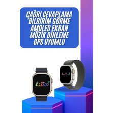 Yeni Nesil 3 Kordonlu Kol Saati 49 mm Amoled Ekran Akıllı Saat