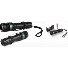 Power Style 500 Lumen 600 Metre Işık Uzantılı Zoomlu Şarjlı El Feneri 6109