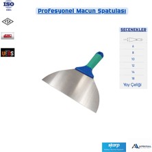 Apeksal Skarp Profesyonel Macun Spatulası , 8 cm Esnek Alçı, Dolgu Ispatula