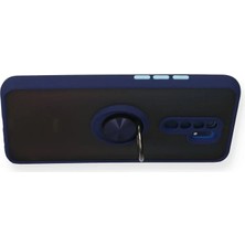Uravas Store Newface Xiaomi Redmi 9 Kılıf Montreal Yüzüklü Silikon Kapak - Lacivert