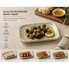 Bonna Odette Olive Moove Dikdörtgen Tabak 23*16 cm