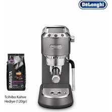 DeLonghi Modern Gri Tezgah Üstü Espresso ve Cappuccino Makinesi, 15 Bar Basınç, Pratik Süt Köpüğü ve Kolay Kullanım Kompakt Mutfaklarda Güçlü Performans ve Kolay Temizlik Avantajıyla