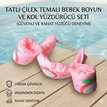 Empressco Renkli Tavşan Temalı Bebek Kolluk ve Can Simidi Seti, Güvenli Yüzme Yardımı