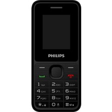 Philips Phılıps Xenium E2125, 32MB, Siyah, 32MB Ram, 1,77INC Ekran, 4g Çift Sim Desteği, Fm Radyo, 1700MAH Pil, El Feneri, Türkiye Kvk Garantili