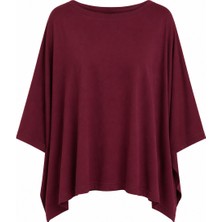 Zelish My Sister Bordo Salaş Kare Tshirt