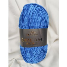 Sultan Dream Soft Kadife Kot Mavi El Örgü Ipi 100GR. 120MT.(1 Adet) - Renk: 923