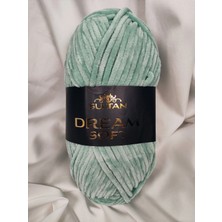 Sultan Dream Soft Kadife Küf Yeşili El Örgü Ipi 100GR. 120MT.(1 Adet) - Renk: 942