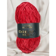 Sultan Dream Soft Kadife Koyu Kırmızı El Örgü Ipi 100GR. 120MT.(1 Adet) - Renk: 920