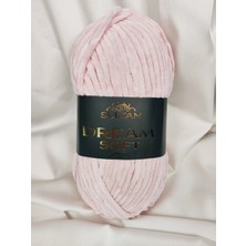 Sultan Dream Soft Kadife Pudra Pembe El Örgü Ipi 100GR. 120MT.(1 Adet) - Renk: 951