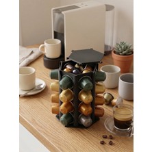 Craftopya Nespresso Uyumlu Altıgen Kahve Kapsül Standı ve Organizeri Plastik 40 Kapsül Kapasiteli Türkiye Menşeli