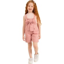 Yağmur Giyim Ecolkız Fiyonklu Gabardin Kız Çocuk Slopet 4-8 Yaş 1786