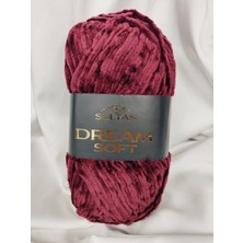 Sultan Dream Soft Kadife Bordo El Örgü Ipi 100GR. 120MT.(1 Adet) - Renk: 936