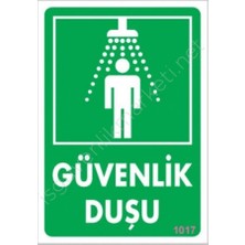 Nil Avm Güvenlik Duşu Uyarı Levhası 17,5X25 KOD:1017