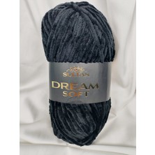 Sultan Dream Soft Kadife Siyah El Örgü Ipi 100GR. 120MT.(1 Adet) - Renk: 935