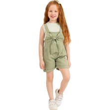 Yağmur Giyim Ecolkız Fiyonklu Gabardin Kız Çocuk Slopet 4-8 Yaş 1786