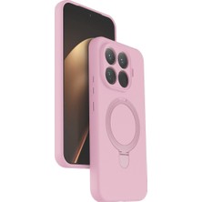 Bezos Mi 15T Pro Regal Magsafe Standlı Kapak - Açık Pembe