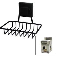 Uravas Store Si̇yah - Metal Kati Sabunluk Kare Güçlü Yapişkanli 11X12.5X11CM (5047)