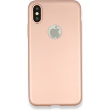 Bezos iPhone x Kılıf First Silikon - Rose Gold