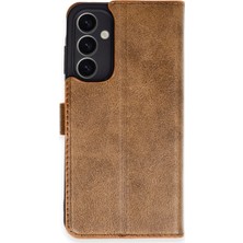 Bezos Galaxy A25 5g Kılıf Trend S Plus Kapaklı Kılıf - Taba