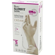 Uravas Store Reflex Sli̇mfi̇t Glove KOD-030 S Krem Pudrasiz Muayene Eldi̇ven 100LÜ (5047)