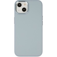 Bezos iPhone 14 Plus Kılıf Asya Deri Silikon - Sierra Blue