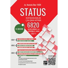 Gazi Kitabevi Status Kaymakamlık Çalışma Kitabı 6820 Açıklamalı ve Çözümlü Soru