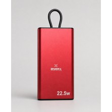 Enerx ENR-P10MTK Powerbank 10000 Mah 22.5W Hızlı Şarj, Dahili Type-C Kablolu Yeni Nesil Metal Kasa Taşınabilir Şarj Cihazı