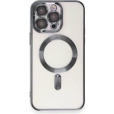 Bezos iPhone 15 Pro Max Kılıf Kross Magneticsafe Kapak - Titan Gri