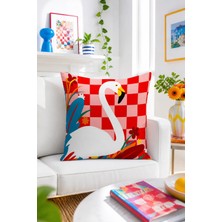 Bertille Home Pop Art Serisi Çift Tarafı Dijital Baskılı Kırlent Kılıfı