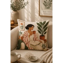 Bertille Home Pop Art Serisi Çift Tarafı Dijital Baskılı Kırlent Kılıfı