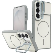 Bezos Galaxy S26 Pale Magsafe Standlı Kapak - Beyaz