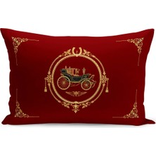 Bertille Home Klasik At Serisi Çift Tarafı Dijital Baskılı Kırlent Kılıfı (Horse)