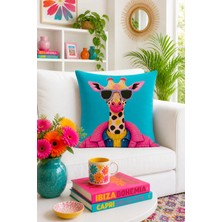 Bertille Home Pop Art Serisi Çift Tarafı Dijital Baskılı Kırlent Kılıfı