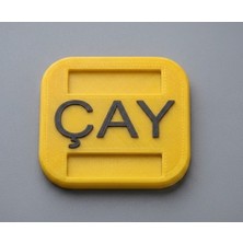 Baskı Garaj Çay Markası Kare (250ADET) Özelleştirilmiş