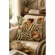Bertille Home Pop Art Serisi Çift Tarafı Dijital Baskılı Kırlent Kılıfı