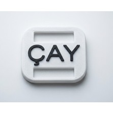 Baskı Garaj Çay Markası Kare (250ADET) Özelleştirilmiş