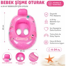 Empressco Renkli Deniz Simidi Tutacaklı Oturaklı Bebek ve Çocuklar Için