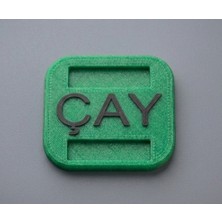 Baskı Garaj Çay Markası Kare (250ADET) Özelleştirilebilir