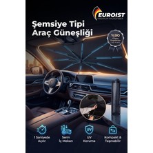 Empressco Euroist Katlanabilir Oto Ön Cam Güneşlik – Şemsiye Tasarım, Uv Koruyucu, Taşıma Çantalı, 140X79 cm (5296) - Fiyatı, Yorumları
