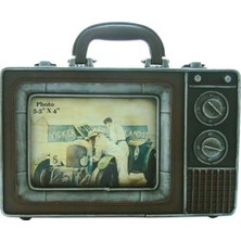 Skygo Dekoratif Metal Çerçeve Televizyon Temalı Vintage Hediyelik
