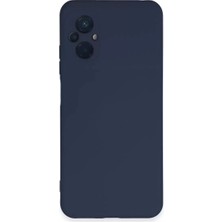 TeknoKapsül Poco M5 Kılıf Nano Içi Kadife Silikon - Lacivert