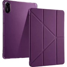 TeknoKapsül Redmi Pad 2 Kalemlikli Mars Tablet Kılıfı - Mürdüm
