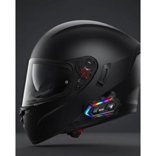 TeknoKapsül Yeni Nesil Bluetooth 5.3 Motosiklet Intercom Rgb Işıklı 1000M Mesafeli