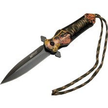 TeknoKapsül Mtech 4267 Çok Renkli Kamp Çakı 21CM - Yarı Otomatik, Ipli, Kemerlikli