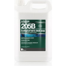 Clin Azur 205 - 5 Lt Ekolojik Gövde ve Güverte Için Konsantre Temizleyici - Doğa ile Uyumlu, Denizinizle Dost: %97 Bitkisel Güç!