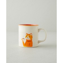 English Home Sunny Cat Seramik Kupa 345 ml Renkli